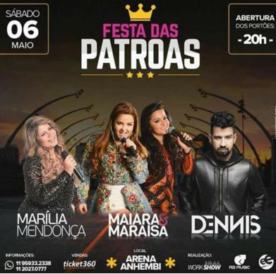 Maiara e Maraísa e Marilia Mendonça anunciam Festa das Patroas