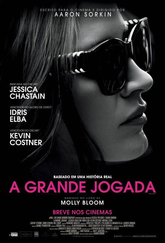 Jessica Chastain é destaque no cartaz de ‘A Grande Jogada’