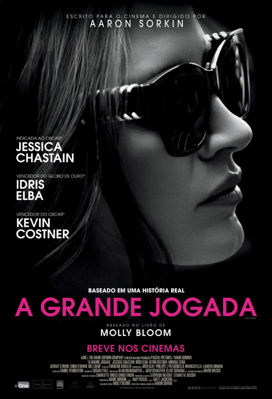 Jessica Chastain e Idris Elba são destaques do trailer de ‘A Grande Jogada’