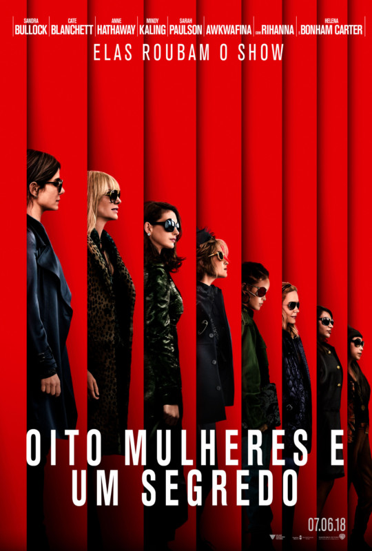 Oito Mulheres e Um Segredo ganha seu primeiro trailer legendado