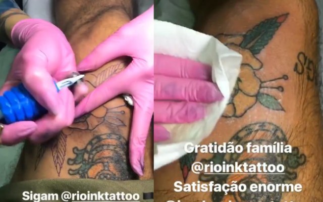 Wagner faz tatuagem para Gleici antes da final do BBB