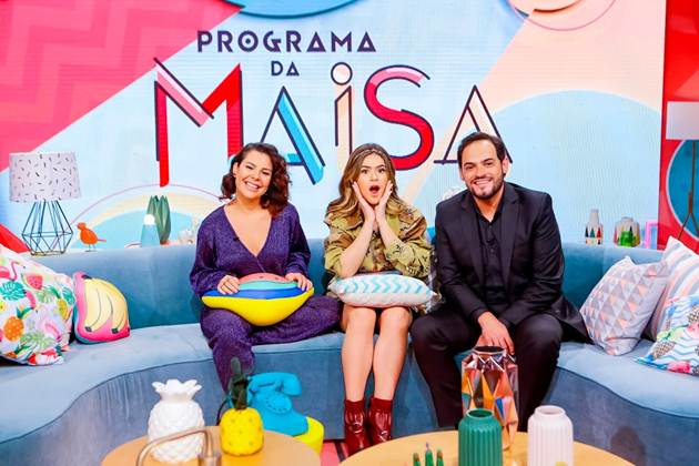 Fernanda Souza e Matheus Ceará estão na estreia do ‘Programa da Maísa’