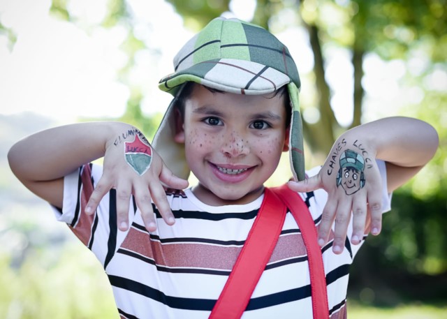 Tema ‘Chaves’ foi escolhido para celebrar os 6 anos de Lucca Evangelista