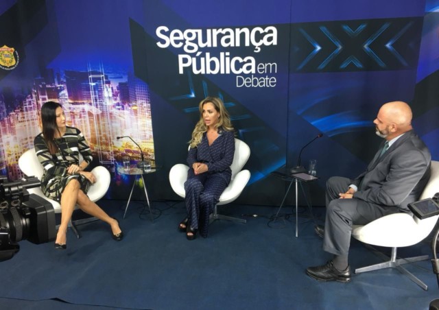 Renata Banhara participa de Gravação do Programa Segurança Pública no Debate