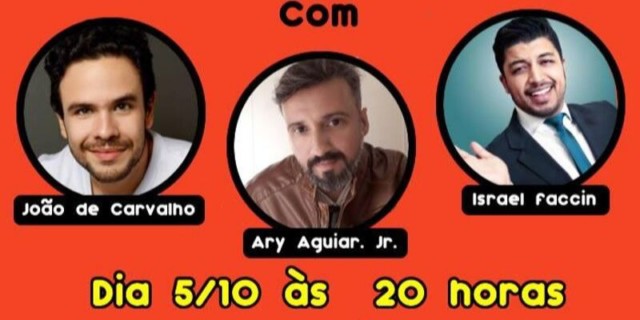 Sábado tem comédia e Improviso com Ary Aguiar  e Israel Faccin