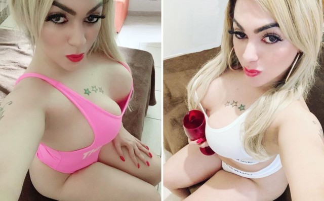 Rosa ou Branca? Modelo Trans Rafaela Bellucci está na dúvida com a cor da Lingerie para o Reveillon