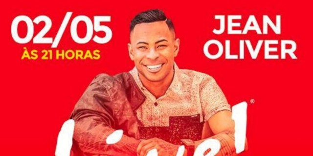 Jean Oliver faz live no YouTube nesse sábado