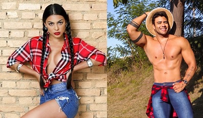 Miss e Mister Brasil, Antony Marquez e Juliana Malveira, fazem ensaio fotográfico junino