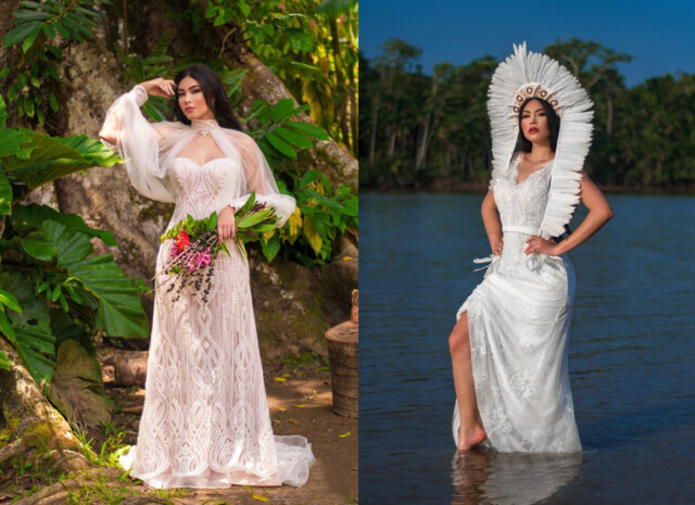 Estilista Ivana Beaumond lança editorial de moda noivas feito na Amazônia. VEJA FOTOS