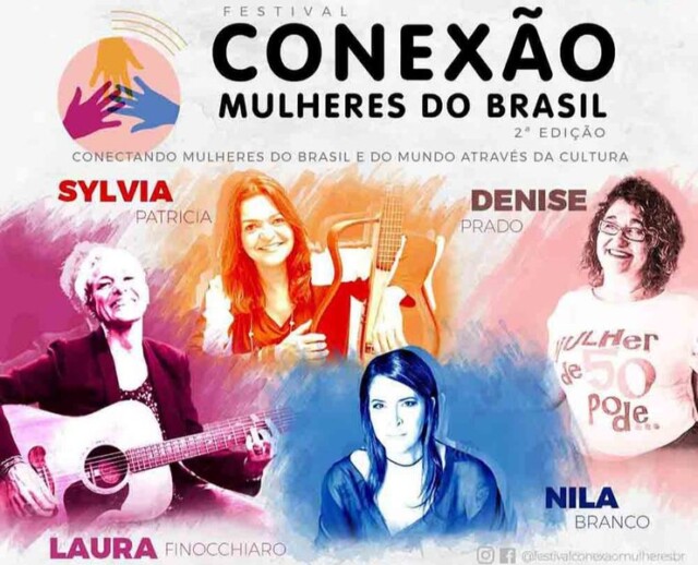 Laura Finocchiaro, Nila Branco e Sylvia Patricia fazem live pra homenagear mulheres