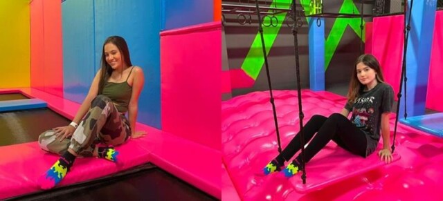 Julia Pimentel e Noha Hamdan se aventuram no ‘Impulso Park’, o novo conceito de um parque de trampolins