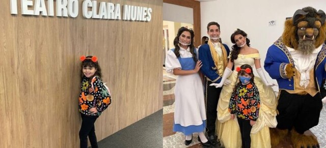 Influencer mirim, Lara Espolador, se diverte com a peça ‘Princesas e Heróis no Mundo dos Games’