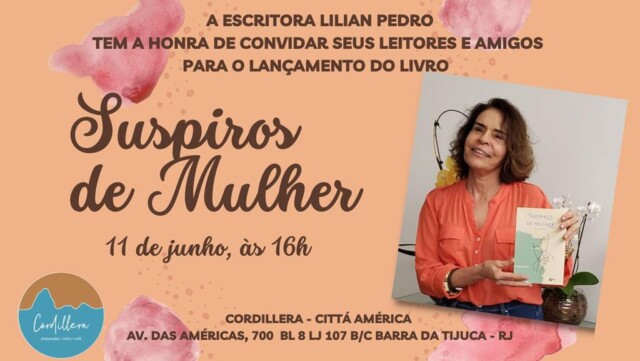 Lilian Pedro lança livro de poemas no Cittá América