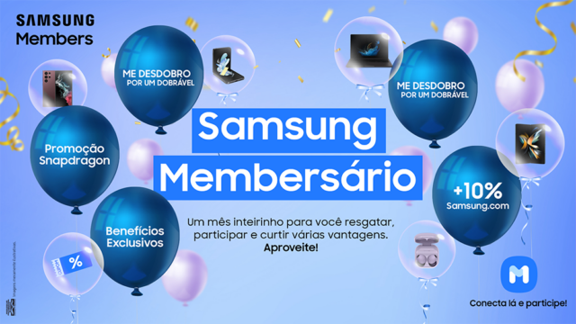 Comunidade Samsung Members celebra o Membersário com ofertas, concursos e promoções