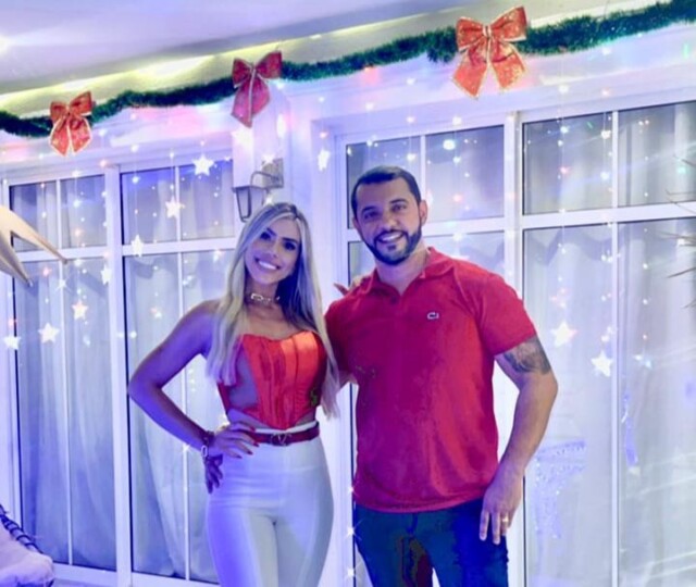 Cristiano Luna e Daiane Luna fazem sucesso com decoração natalina