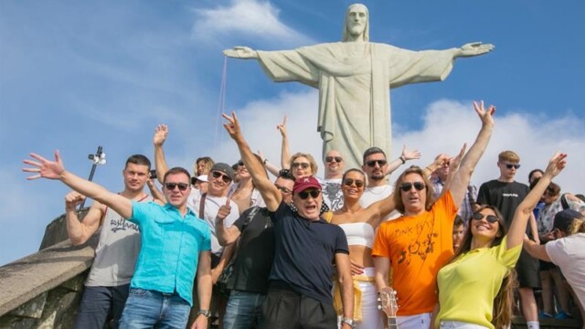 Coro russo Turetsky & Sopranos na Praça Mauá