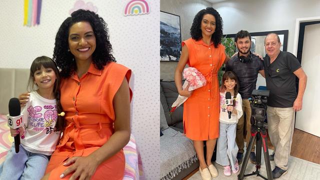 #TBT: Influencer mirim, Sophia Braz recebeu equipe do Jornal Hoje, da TV Globo,  para gravação de matéria em sua casa