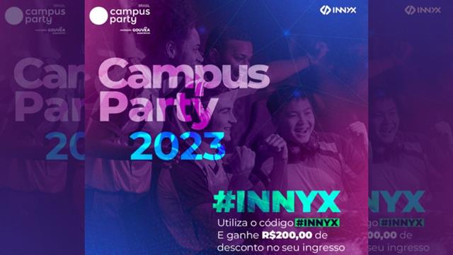 Innyx participa da Campus Party Amazônia com palestras sobre inovação tecnológica na educação  e oferece R$ 200 de desconto nos ingressos