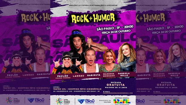 Gabi Roncatti e Landau apresentam o stand up “Rock + Humor” em São Paulo