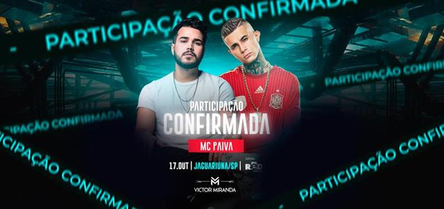 Hoje: Grande experiência no DVD “Pancada de Sentimentos”, de Victor Miranda, tem participação de Fernando e Sorocaba e MC Paiva confirmados